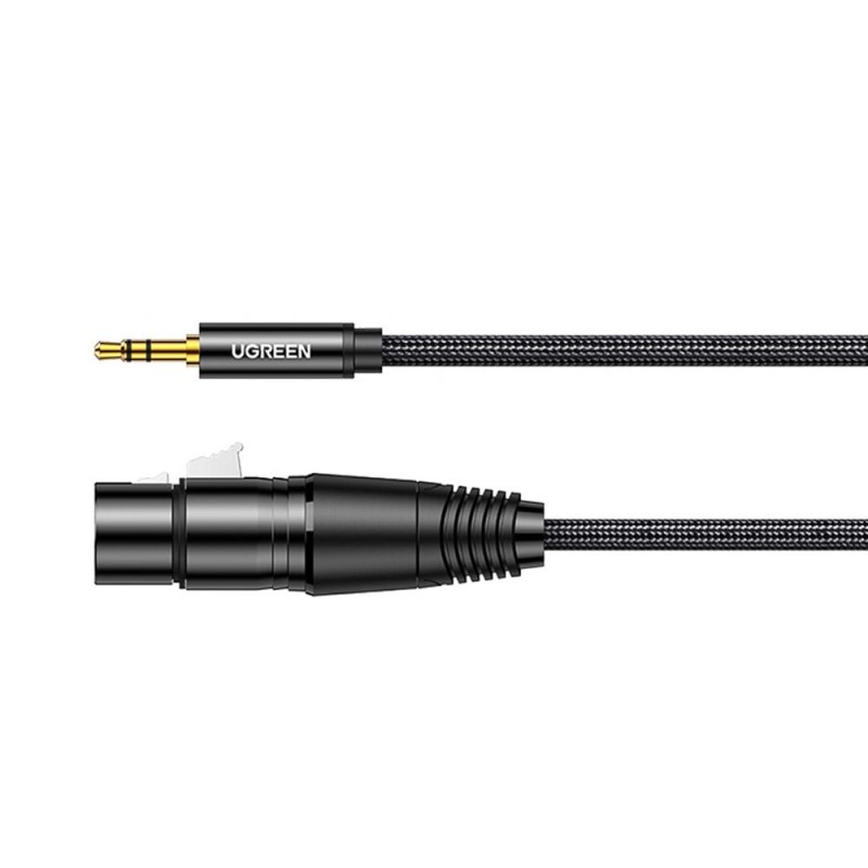 Ugreen Cable XLR female - 3.5mm male Μαύρο 1m (20763) (UGR20763) Ugreen Cable XLR female - 3.5mm male Μαύρο 1m (20763) (UGR20763)