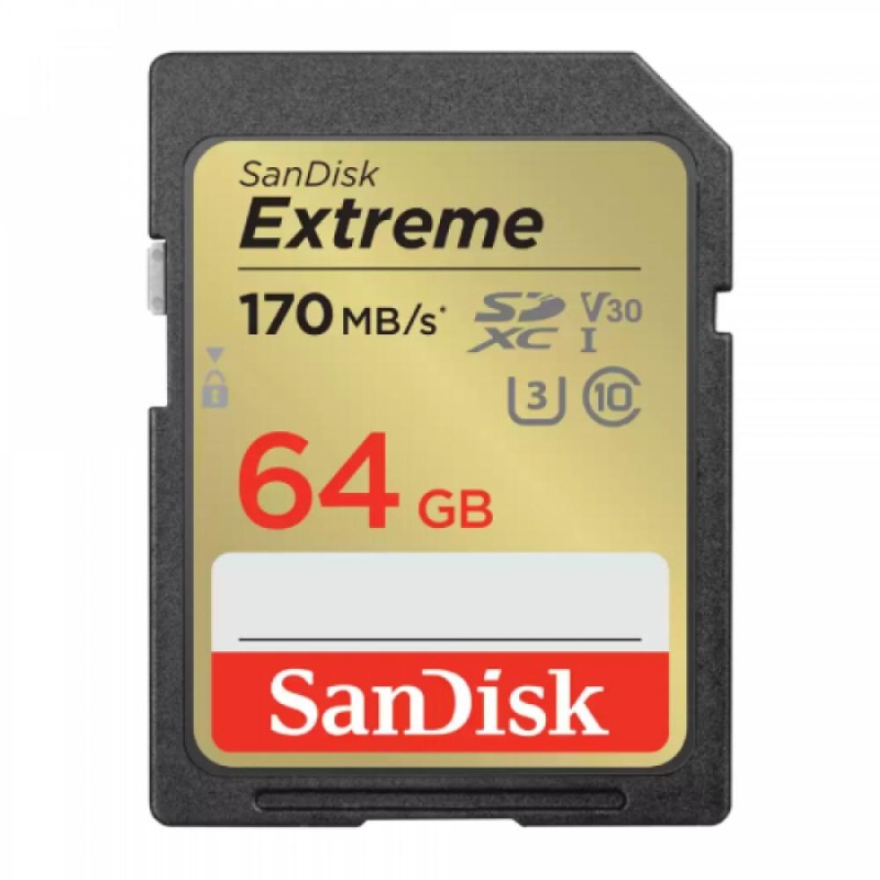 Sandisk Extreme SDXC UHS-I 64GB (SDSDXV2-064G-GNCIN) (SANSDSDXV2-064G-GNCIN) Sandisk Extreme SDXC UHS-I 64GB (SDSDXV2-064G-GNCIN) (SANSDSDXV2-064G-GNCIN)