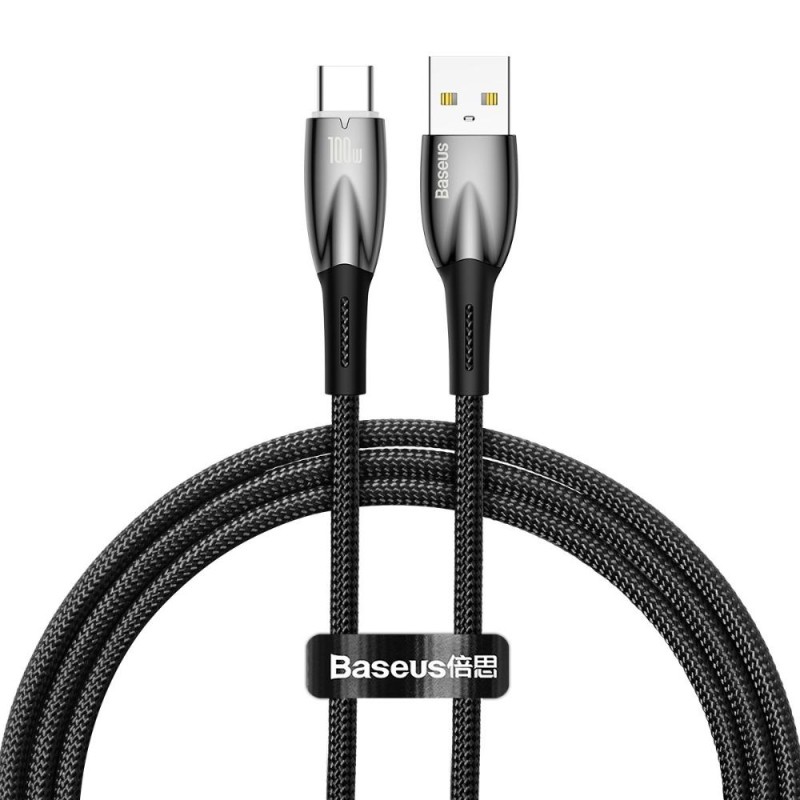 Baseus USB Cable For USB-C Glimmer Series, 100w, 1m Black (CADH000401) (BASCADH000401) Baseus USB Cable For USB-C Glimmer Series, 100w, 1m Black (CADH000401) (BASCADH000401)