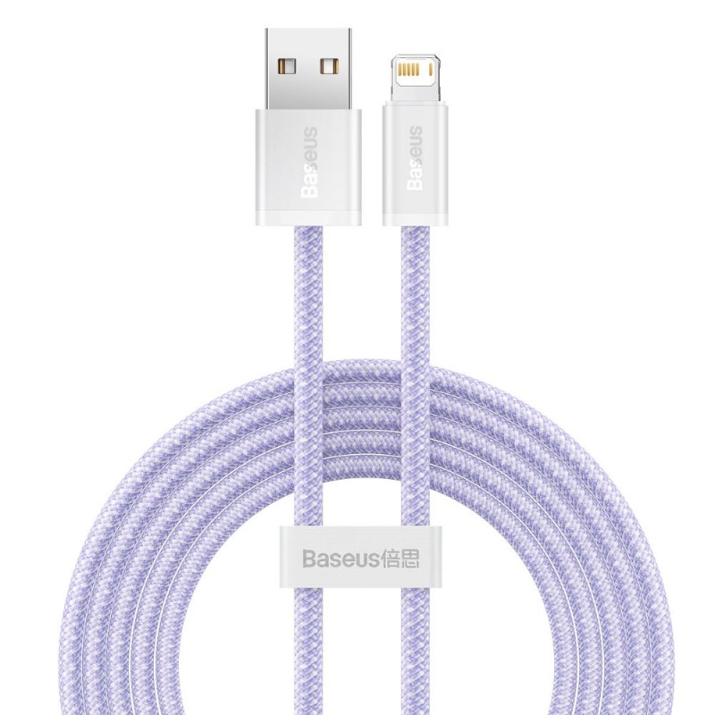 Baseus Dynamic cable USB to Lightning, 2.4A, 2m (Purple) (CALD000505) (BASCALD000505) Baseus Dynamic cable USB to Lightning, 2.4A, 2m (Purple) (CALD000505) (BASCALD000505)
