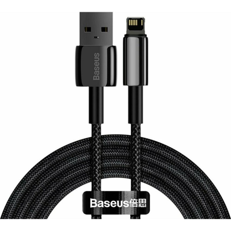 Baseus Tungsten Gold Cable USB To Ip 2.4a 2m Black (CALWJ-A01) (BASCALWJ-A01) Baseus Tungsten Gold Cable USB To Ip 2.4a 2m Black (CALWJ-A01) (BASCALWJ-A01)