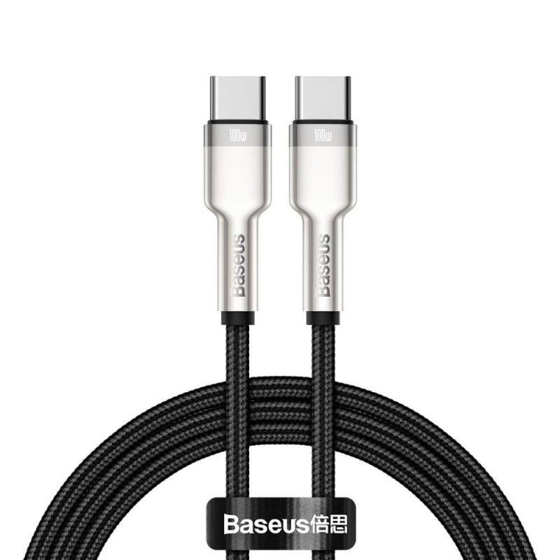 Baseus Cable USB-C To USB-C Cafule, 100w, 1m Black (CATJK-C01) (BASCATJK-C01) Baseus Cable USB-C To USB-C Cafule, 100w, 1m Black (CATJK-C01) (BASCATJK-C01)