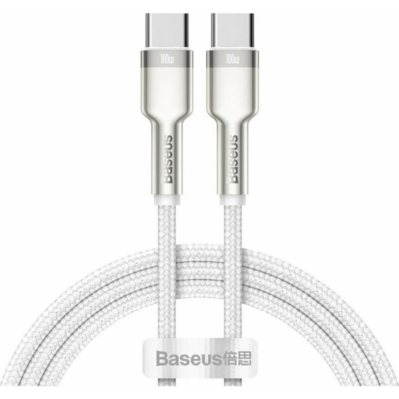 Baseus Cable USB-C To USB-C Cafule, 100w, 1m White (CATJK-C02) (BASCATJK-C02) Baseus Cable USB-C To USB-C Cafule, 100w, 1m White (CATJK-C02) (BASCATJK-C02)