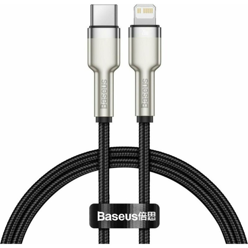 Baseus USB-C Cable For Lightning Cafule, Pd, 20w, 0,25m Black (CATLJK-01) (BASCATLJK-01) Baseus USB-C Cable For Lightning Cafule, Pd, 20w, 0,25m Black (CATLJK-01) (BASCATLJK-01)