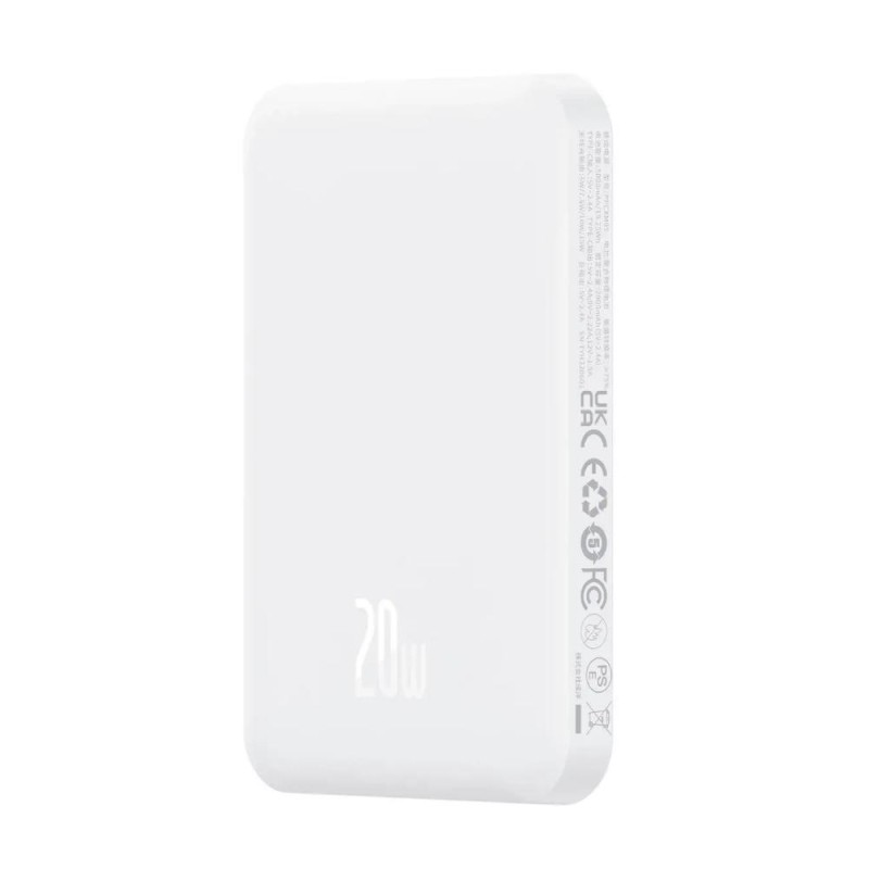 Baseus Magnetic Mini Powerbank 5000mAh 20W (white) (P10022107223-00) (BASP10022107223-00) Baseus Magnetic Mini Powerbank 5000mAh 20W (white) (P10022107223-00) (BASP10022107223-00)