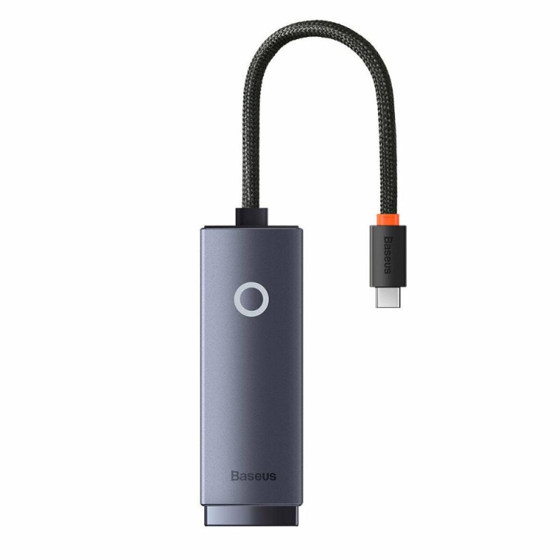 Baseus Network adapter Lite Series USB-C to RJ45 (grey) (WKQX000313) (BASWKQX000313) Baseus Network adapter Lite Series USB-C to RJ45 (grey) (WKQX000313) (BASWKQX000313)