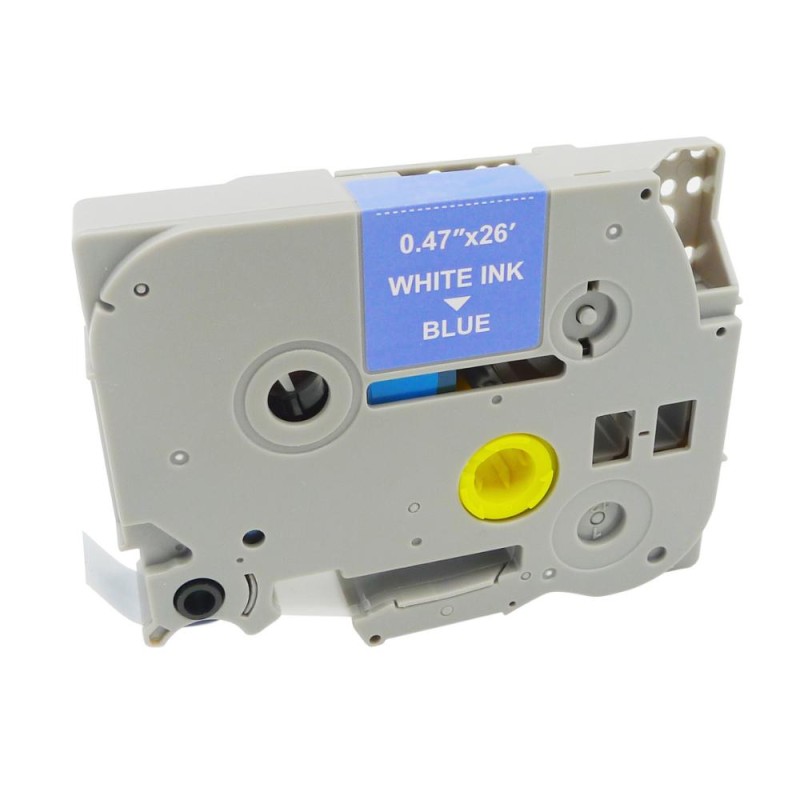 MediaRange Plastic Tape Cassette For Label Printers Using Brother TZ-535/TZe-535 12mm 8m Laminated White On Blue (MRBTZ535) MediaRange Plastic Tape Cassette For Label Printers Using Brother TZ-535/TZe-535 12mm 8m Laminated White On Blue (MRBTZ535)