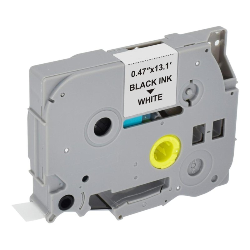 MediaRange Plastic Tape Cassette For Label Printers Using Brother TZ-231s/TZe-231s 12mm 4m Laminated Black On White (MRBTZ231S) MediaRange Plastic Tape Cassette For Label Printers Using Brother TZ-231s/TZe-231s 12mm 4m Laminated Black On White (MRBTZ231S)
