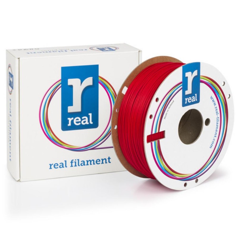 REAL PLA Tough 3D Printer Filament - Red - spool of 1Kg - 1.75mm (REALPLATRED1000MM175) REAL PLA Tough 3D Printer Filament - Red - spool of 1Kg - 1.75mm (REALPLATRED1000MM175)