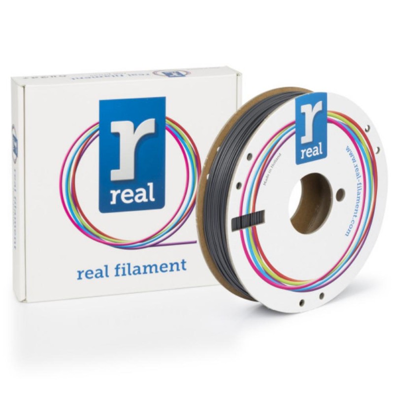 REAL PLA Tough 3D Printer Filament - Gray - spool of 0.5Kg - 1.75mm (REALPLATGRAY500MM175) REAL PLA Tough 3D Printer Filament - Gray - spool of 0.5Kg - 1.75mm (REALPLATGRAY500MM175)