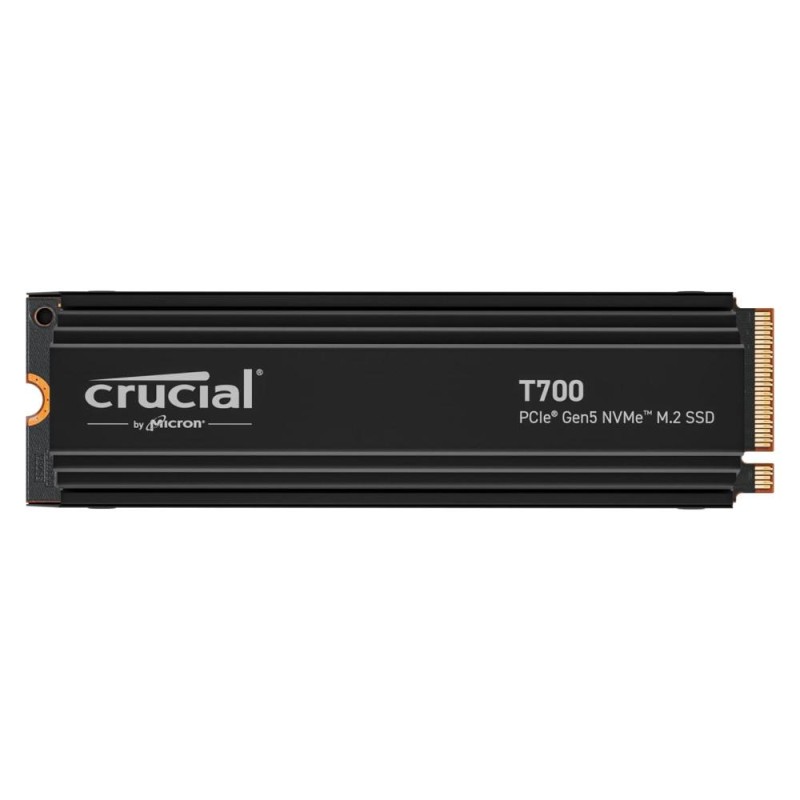 Crucial T700 with Heatsink SSD 4TB M.2 NVMe PCI Express 5.0 (CT4000T700SSD5) (CRUCT4000T700SSD5) Crucial T700 with Heatsink SSD 4TB M.2 NVMe PCI Express 5.0 (CT4000T700SSD5) (CRUCT4000T700SSD5)