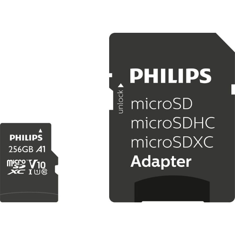 Philips microSDXC 256GB Class 10 U1 V30 A1 UHS-I με αντάπτορα (FM25MP45B/00) (PHIFM25MP45B-00) Philips microSDXC 256GB Class 10 U1 V30 A1 UHS-I με αντάπτορα (FM25MP45B/00) (PHIFM25MP45B-00)