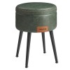 Vasagle Σκαμπό Σαλονιού Δερμάτινο PU Green (LOM005C01) (VASLOM005C01)