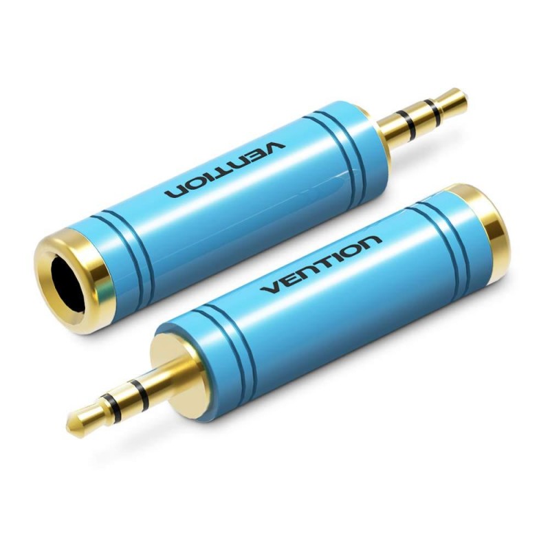 VENTION 3.5mm Male to 6.5mm Female Audio Adapter Blue Metal Type (VAB-S04-L) (VENVAB-S04-L) VENTION 3.5mm Male to 6.5mm Female Audio Adapter Blue Metal Type (VAB-S04-L) (VENVAB-S04-L)