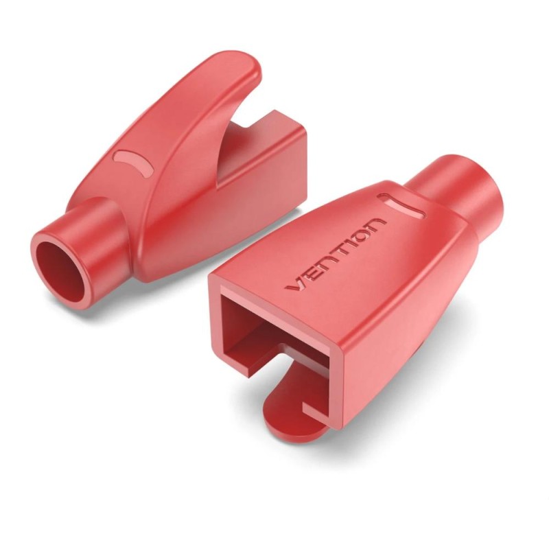 VENTION RJ45 Strain Relief Boots Red PVC Type 100-Pack (IODR0-100) (VENIODR0-100) VENTION RJ45 Strain Relief Boots Red PVC Type 100-Pack (IODR0-100) (VENIODR0-100)