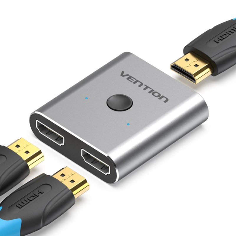 VENTION 2-Port HDMI Bi-Direction Switcher Silver (AFUH0) (VENAFUH0) VENTION 2-Port HDMI Bi-Direction Switcher Silver (AFUH0) (VENAFUH0)