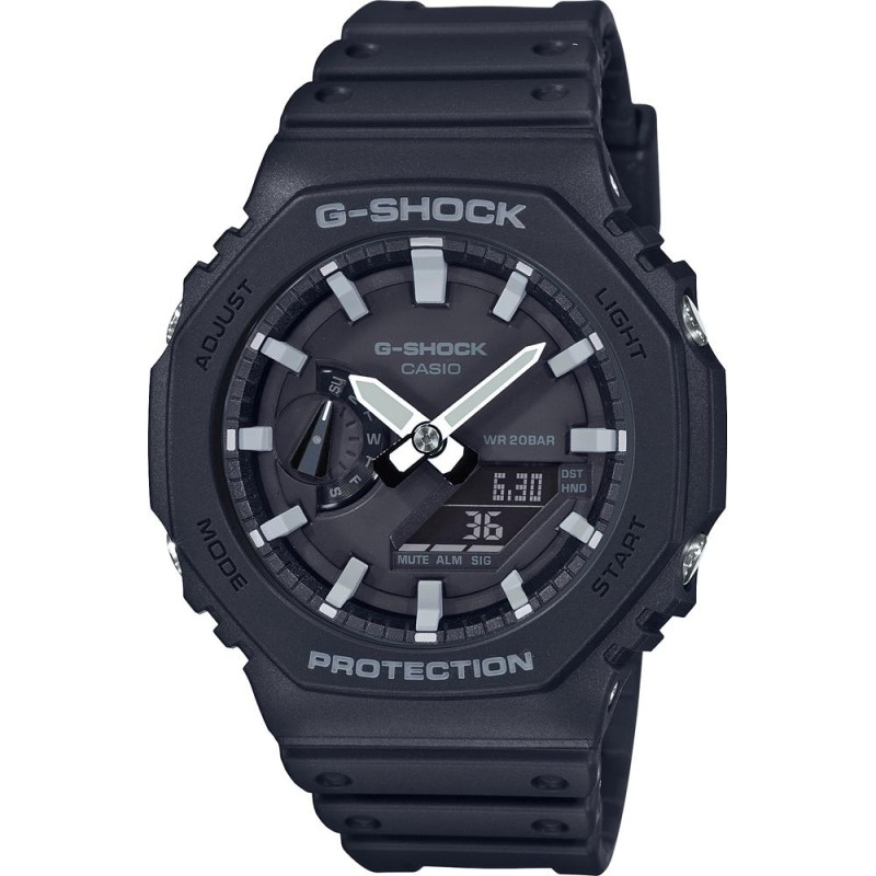 Casio G-Shock Ρολόι Χρονογράφος Μπαταρίας με Μαύρο Καουτσούκ Λουράκι (GA-2100-1AER) (CASGA-2100-1AER) Casio G-Shock Ρολόι Χρονογράφος Μπαταρίας με Μαύρο Καουτσούκ Λουράκι (GA-2100-1AER) (CASGA-2100-1AER)