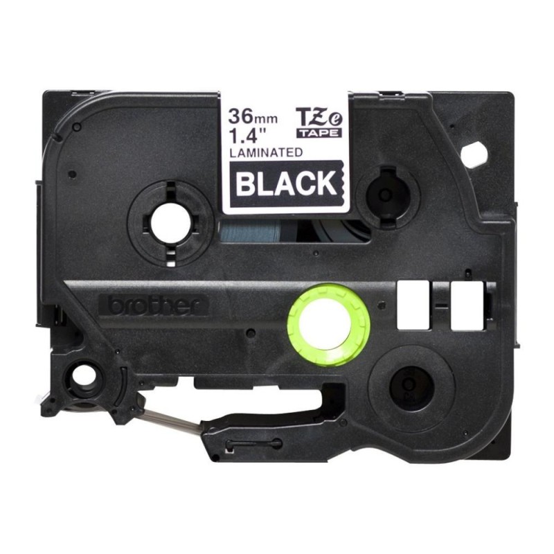 Brother 36mm White On Black Tape (TZE365) (BROTZE365) Brother 36mm White On Black Tape (TZE365) (BROTZE365)