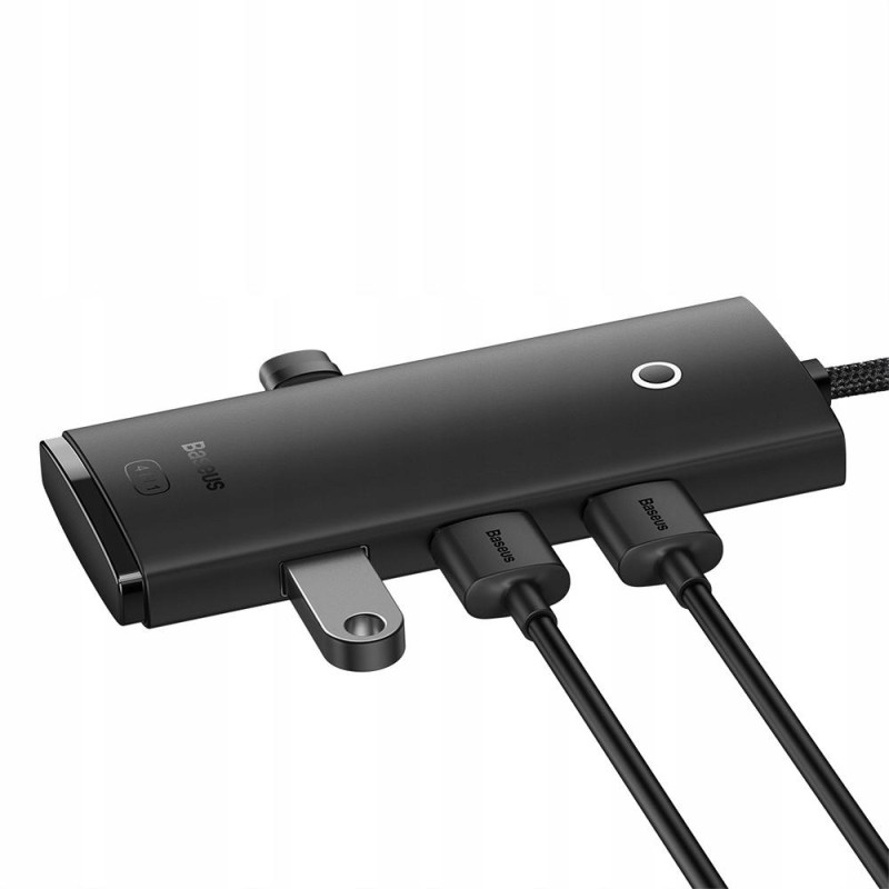 Baseus Lite Series Hub 4in1 USB to 4x USB 3.0, 25cm (Black) (WKQX030001) (BASWKQX030001) Baseus Lite Series Hub 4in1 USB to 4x USB 3.0, 25cm (Black) (WKQX030001) (BASWKQX030001)