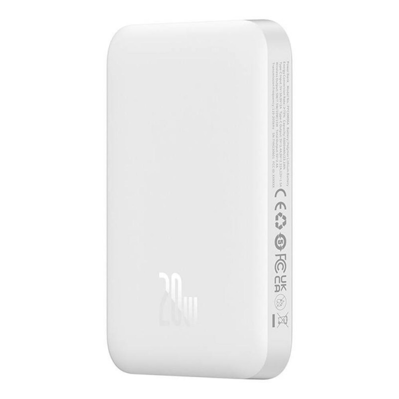 Baseus Powerbank Magnetic Mini 6000mAh 20W MagSafe (white) (P10059002223-00) (BASP10059002223-00) Baseus Powerbank Magnetic Mini 6000mAh 20W MagSafe (white) (P10059002223-00) (BASP10059002223-00)