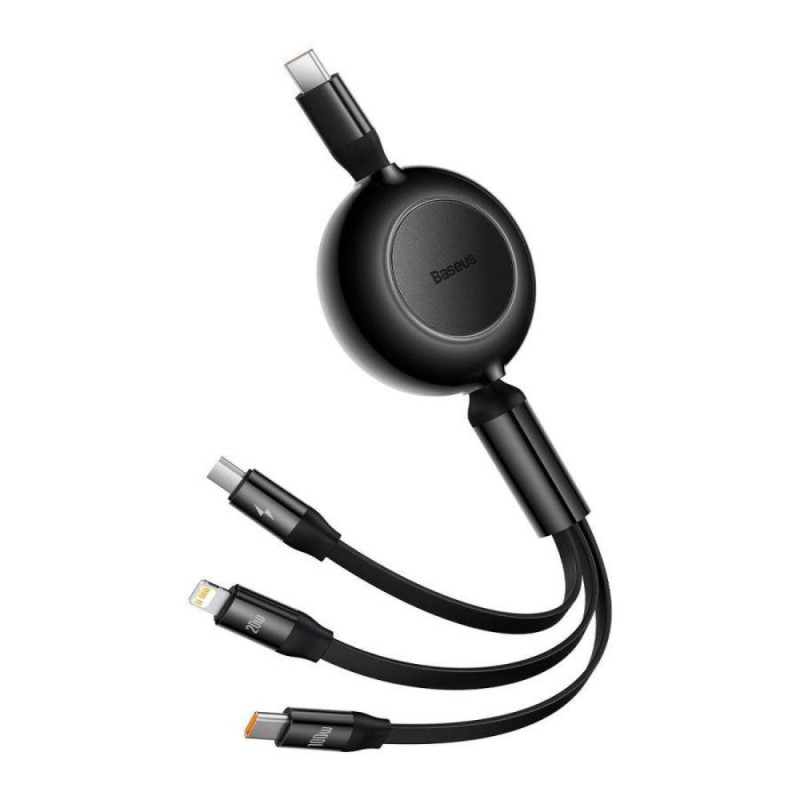 Baseus Bright Mirror 4, USB-C 3-in-1 cable for micro USB / USB-C / Lightning 100W / 3.5A 1.1m (Black) (CAMJ010201) (BASCAMJ010201) Baseus Bright Mirror 4, USB-C 3-in-1 cable for micro USB / USB-C / Lightning 100W / 3.5A 1.1m (Black) (CAMJ010201) (BASCAMJ010201)