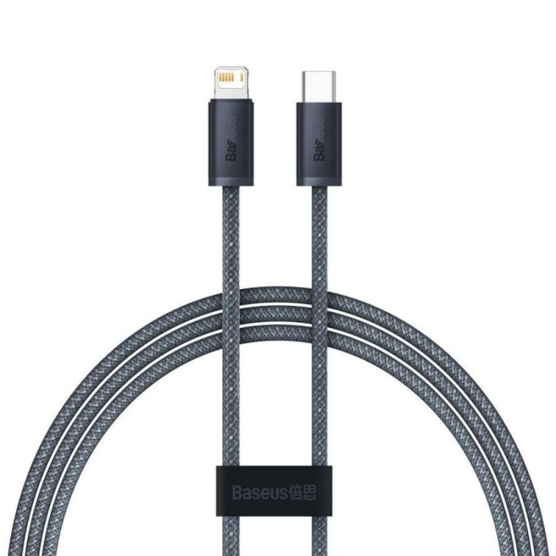 Baseus Dynamic Series cable USB-C to Lightning, 20W, 1m (gray) (CALD000016) (BASCALD000016) Baseus Dynamic Series cable USB-C to Lightning, 20W, 1m (gray) (CALD000016) (BASCALD000016)