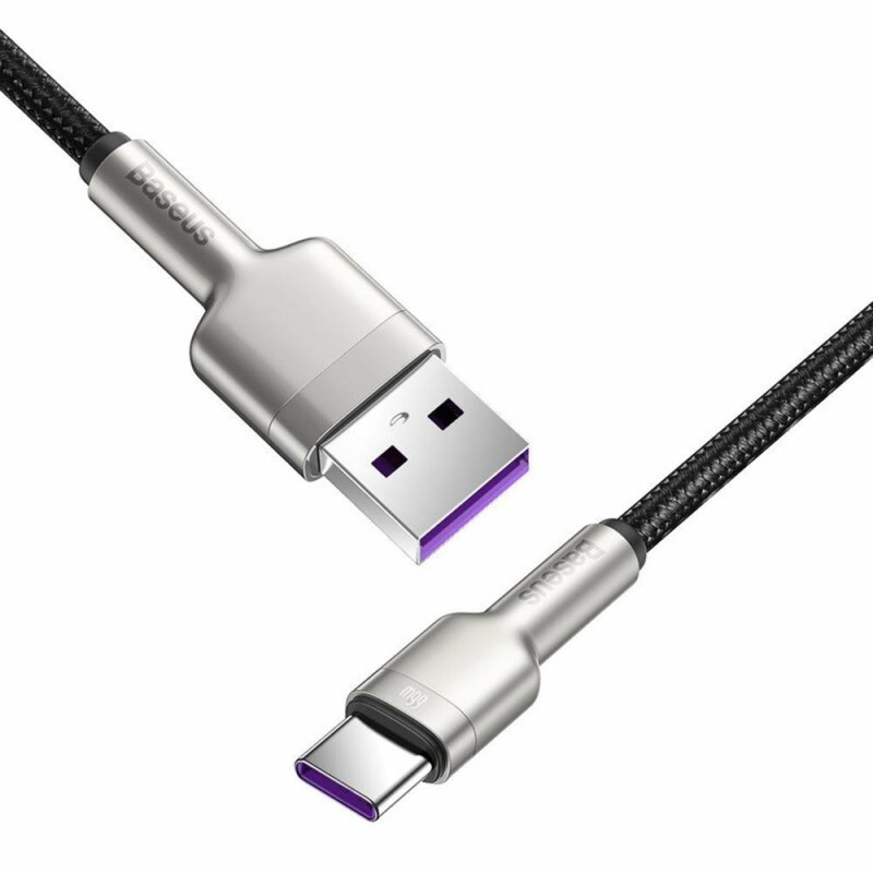 Baseus USB cable for USB-C Cafule, 66W, 0.25m (black) (CAKF000001) (BASCAKF000001) Baseus USB cable for USB-C Cafule, 66W, 0.25m (black) (CAKF000001) (BASCAKF000001)