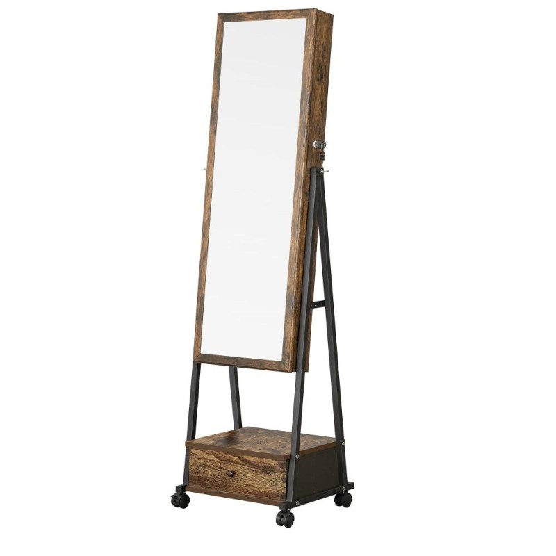 Songmics Jewelry Cabinet Rustic Brown 41.5x37x152.5cm (JJC004X01) (SNGJJC004X01) Songmics Jewelry Cabinet Rustic Brown 41.5x37x152.5cm (JJC004X01) (SNGJJC004X01)