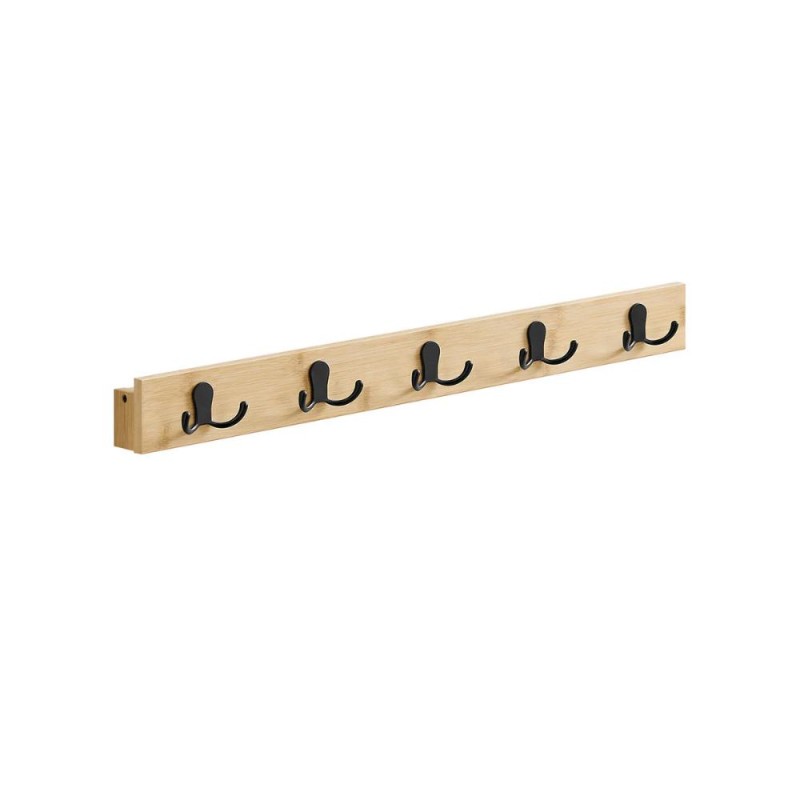 SONGMICS Wall-Mounted Coat Rack with 4 Hooks Natural Beige (LCR005N01) (SNGLCR005N01) SONGMICS Wall-Mounted Coat Rack with 4 Hooks Natural Beige (LCR005N01) (SNGLCR005N01)