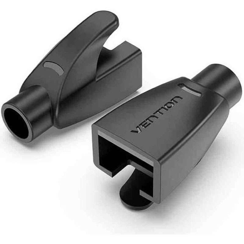 VENTION RJ45 Strain Relief Boots Black PVC Type 100-Pack (IODB0-100) (VENIODB0-100) VENTION RJ45 Strain Relief Boots Black PVC Type 100-Pack (IODB0-100) (VENIODB0-100)