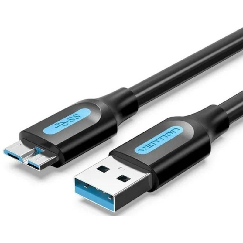 VENTION USB 3.0 A Male to Micro B Male Cable 3M Black PVC Type (COPBI) (VENCOPBI) VENTION USB 3.0 A Male to Micro B Male Cable 3M Black PVC Type (COPBI) (VENCOPBI)