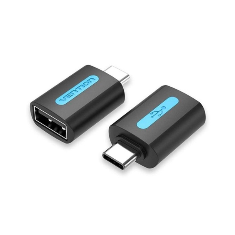 VENTION Type-C Male to USB 2.0 Female OTG Adapter Black PVC Type (CDTB0) (VENCDTB0) VENTION Type-C Male to USB 2.0 Female OTG Adapter Black PVC Type (CDTB0) (VENCDTB0)