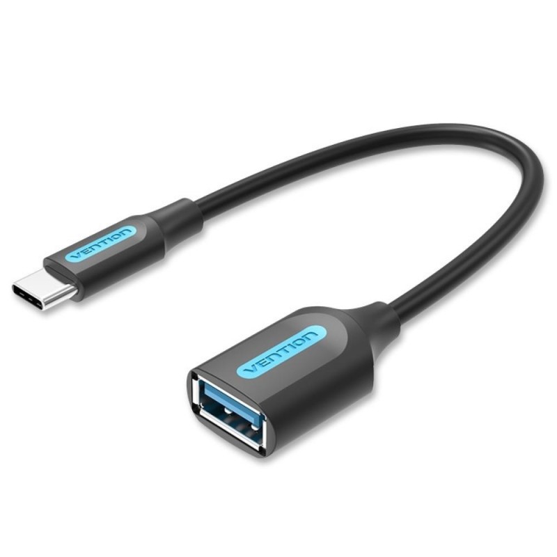 VENTION USB 3.1 (Gen 1) Type-C Male to A Female OTG Cable 0.15M Black PVC Type (CCVBB) (VENCCVBB) VENTION USB 3.1 (Gen 1) Type-C Male to A Female OTG Cable 0.15M Black PVC Type (CCVBB) (VENCCVBB)