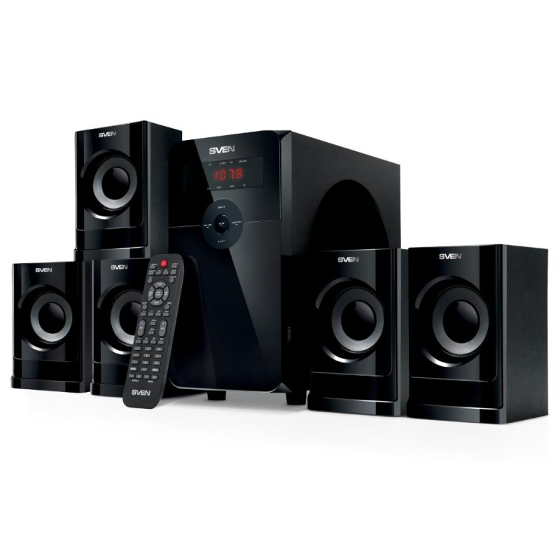 Sven 5.1 Speakers HT-201 Black 20W 5x12W Bluetooth (SV-015770) Sven 5.1 Speakers HT-201 Black 20W 5x12W Bluetooth (SV-015770)