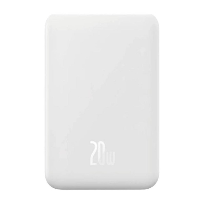Baseus Powerbank Magnetic Mini 20000mAh USB-C 20W MagSafe white (PPCX150002) (BASPPCX150002) Baseus Powerbank Magnetic Mini 20000mAh USB-C 20W MagSafe white (PPCX150002) (BASPPCX150002)