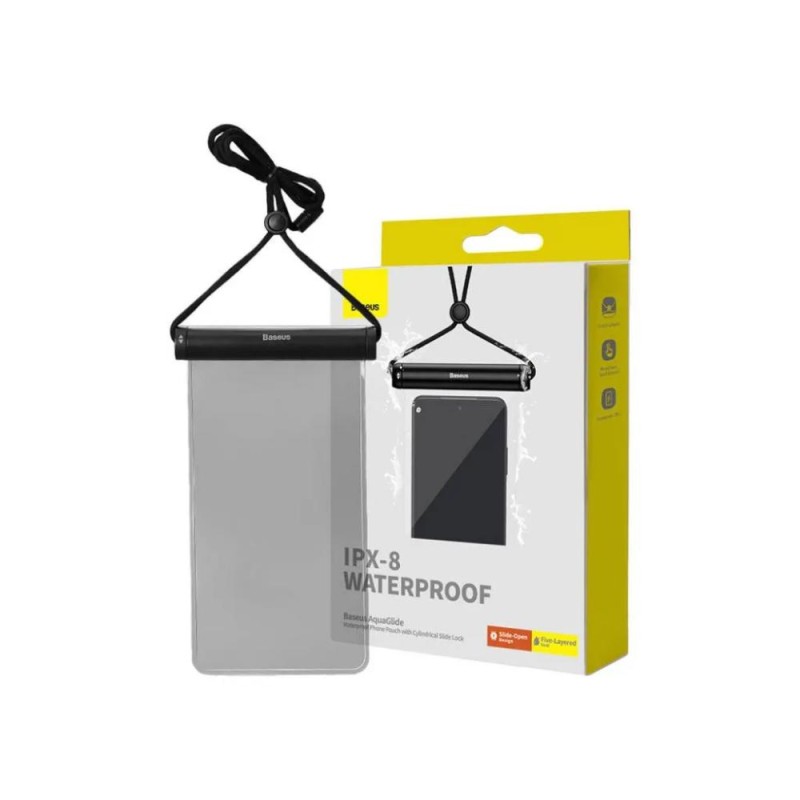 Baseus Waterproof phone case AquaGlide with Cylindrical Slide Lock black (P60263701113-00) (BASP60263701113-00) Baseus Waterproof phone case AquaGlide with Cylindrical Slide Lock black (P60263701113-00) (BASP60263701113-00)
