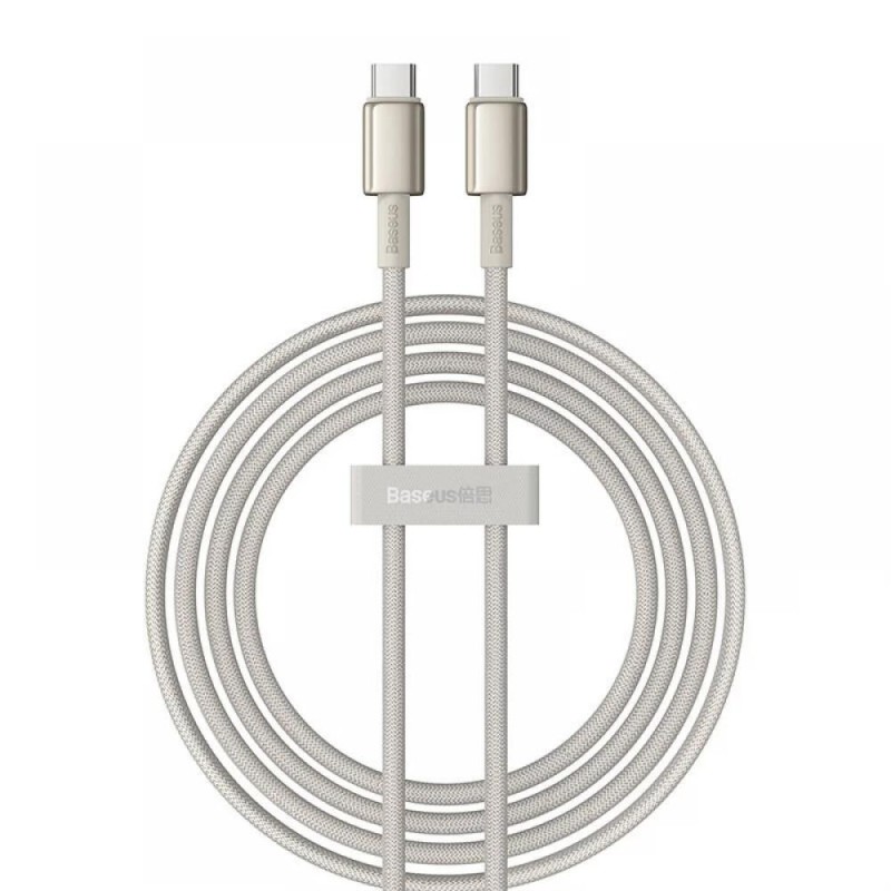 Baseus Cable USB-C to USB-C Gold 100W 2m (P10319800G21-01) (BASP10319800G21-01) Baseus Cable USB-C to USB-C Gold 100W 2m (P10319800G21-01) (BASP10319800G21-01)