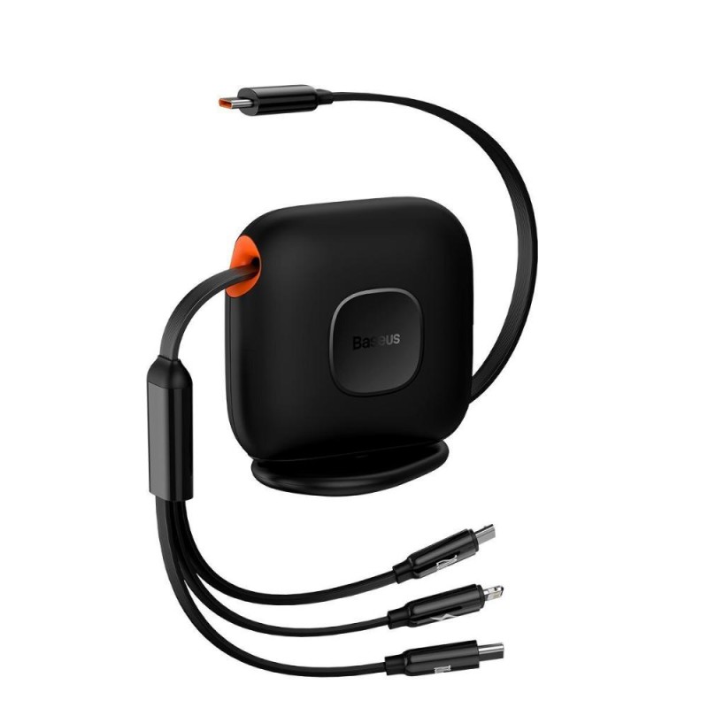 Baseus Traction 3-in-1 USB-C cable USB-C / Lightning / Micro 100W 1.7m black (CAQY000001) (BASCAQY000001) Baseus Traction 3-in-1 USB-C cable USB-C / Lightning / Micro 100W 1.7m black (CAQY000001) (BASCAQY000001)