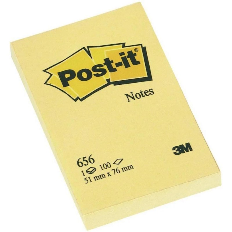 Αυτοκόλλητα Χαρτάκια 3M Post-it 76 x 51 mm (Κίτρινα) (1200 Φύλλα) (Πακέτο των 12) (656CY) (MMM656CY) Αυτοκόλλητα Χαρτάκια 3M Post-it 76 x 51 mm (Κίτρινα) (1200 Φύλλα) (Πακέτο των 12) (656CY) (MMM656CY)