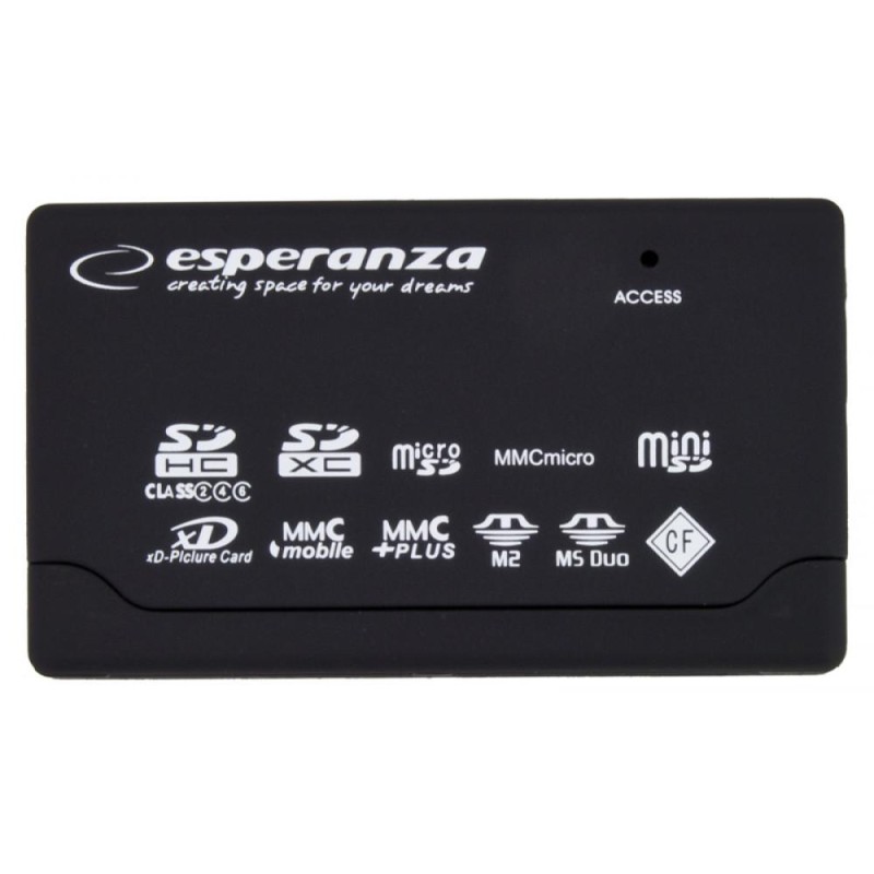 Esperanza EA-119 Card Reader USB 2.0 για SD/microSD/MemoryStick/CompactFlash/xD (EA119) (ESPEA119) Esperanza EA-119 Card Reader USB 2.0 για SD/microSD/MemoryStick/CompactFlash/xD (EA119) (ESPEA119)