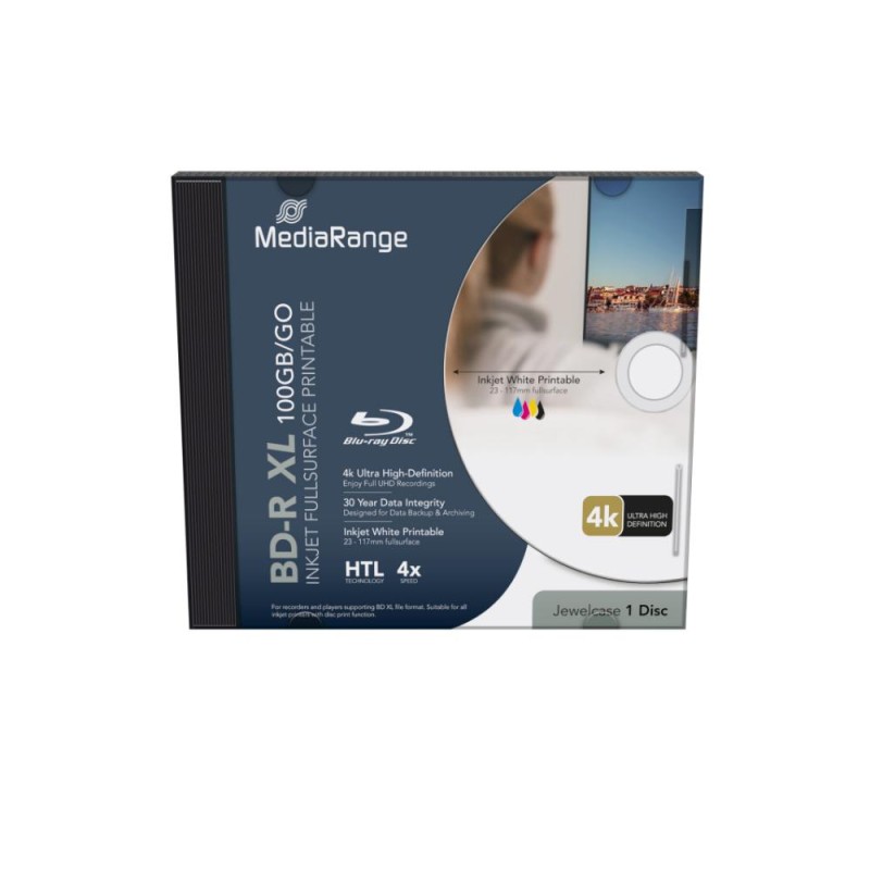 MediaRange BD-R XL Extra Large 100GB Single Disc in Jewelcase (MR520) MediaRange BD-R XL Extra Large 100GB Single Disc in Jewelcase (MR520)