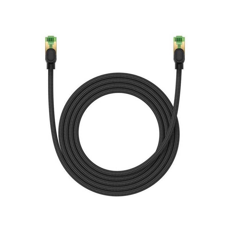 Baseus Καλώδιο Δικτύου Ethernet RJ45 Cat.8 με Πλεκτό Περίβλημα 40Gbps 2m Μαύρο (B0013320C111-03) (BASB0013320C111-03) Baseus Καλώδιο Δικτύου Ethernet RJ45 Cat.8 με Πλεκτό Περίβλημα 40Gbps 2m Μαύρο (B0013320C111-03) (BASB0013320C111-03)