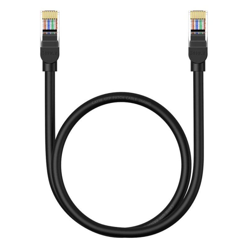 Baseus Καλώδιο Δικτύου Ethernet CAT5 0.5m Μαύρο (B00133206111-00) (BASB00133206111-00) Baseus Καλώδιο Δικτύου Ethernet CAT5 0.5m Μαύρο (B00133206111-00) (BASB00133206111-00)