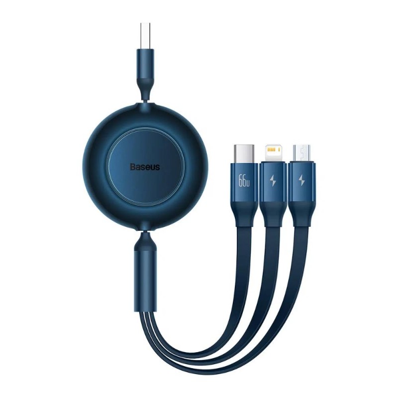 Baseus Καλώδιο USB 3σε1 για MicroUSB/USB-C/Lightning Bright Mirror 3 66W/2A 1.1m Μπλε (CAMJ010103) (BASCAMJ010103) Baseus Καλώδιο USB 3σε1 για MicroUSB/USB-C/Lightning Bright Mirror 3 66W/2A 1.1m Μπλε (CAMJ010103) (BASCAMJ010103)