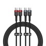 Baseus Cable Cafule USB-C to USB-C 100W2m 2psc Red Black Grey Black (P10318306003-01) (BASP10318306003-01)