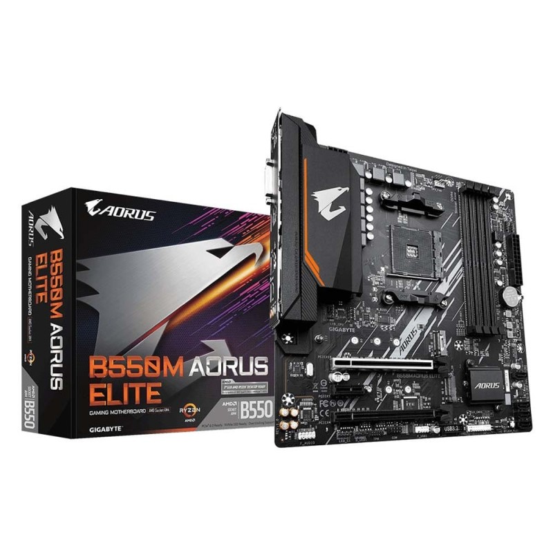 Gigabyte B550M Aorus Elite Motherboard Micro ATX με AMD AM4 Socket (B550M AORUS ELITE) (GIGB550M-AORUS-ELITE) Gigabyte B550M Aorus Elite Motherboard Micro ATX με AMD AM4 Socket (B550M AORUS ELITE) (GIGB550M-AORUS-ELITE)