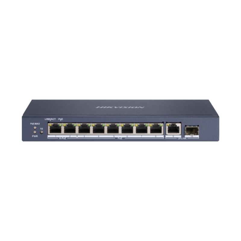 Hikvision 10 Port Unmanaged PoE Switch L2 Series (DS-3E0510HP-E) (HKVDS-3E0510HP-E) Hikvision 10 Port Unmanaged PoE Switch L2 Series (DS-3E0510HP-E) (HKVDS-3E0510HP-E)