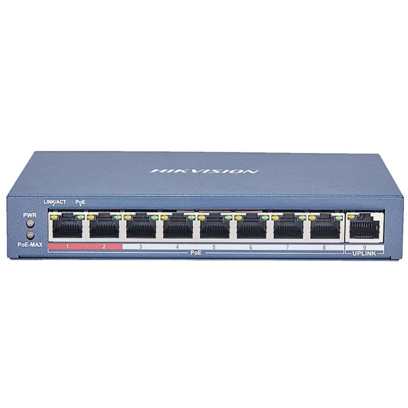 Hikvision 9 Port Unmanaged PoE Switch L2 Series (DS-3E0109P-E(C)) (HKVDS-3E0109P-EC) Hikvision 9 Port Unmanaged PoE Switch L2 Series (DS-3E0109P-E(C)) (HKVDS-3E0109P-EC)