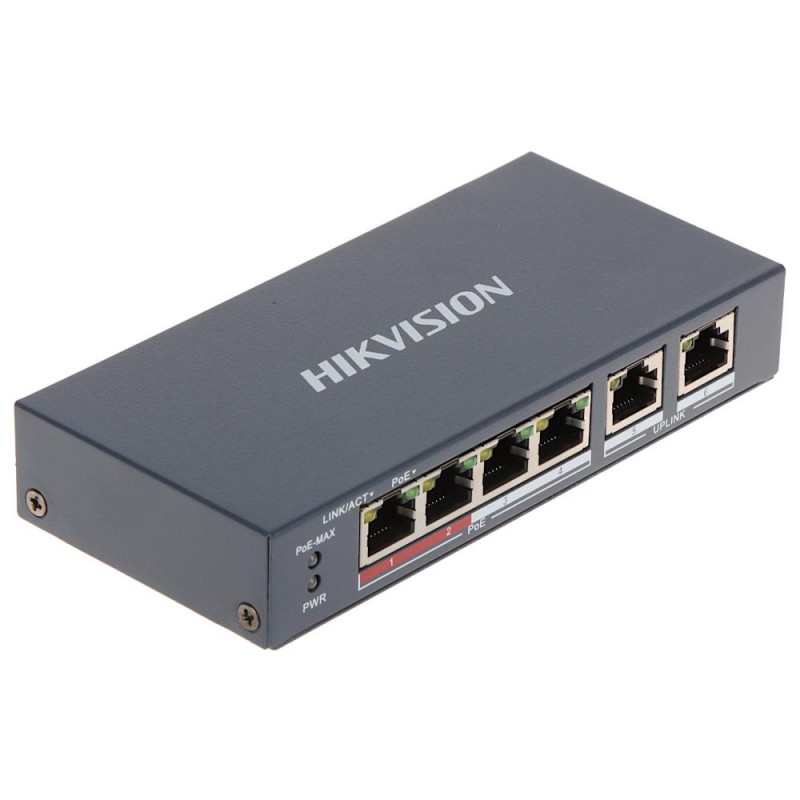 Hikvision 6 Port Unmanaged PoE Switch L2 Series (DS-3E0106P-E/M) (HKVDS-3E0106P-E-M) Hikvision 6 Port Unmanaged PoE Switch L2 Series (DS-3E0106P-E/M) (HKVDS-3E0106P-E-M)