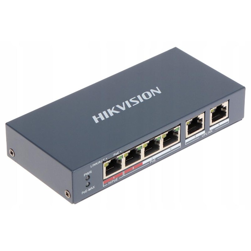 Hikvision 6 Port Unmanaged PoE Switch L2 Series (DS-3E0106HP-E) (HKVDS-3E0106HP-E) Hikvision 6 Port Unmanaged PoE Switch L2 Series (DS-3E0106HP-E) (HKVDS-3E0106HP-E)